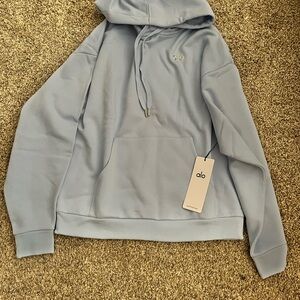 ALO Yoga Seashell Blue Hoodie